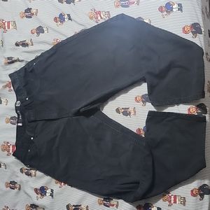 Black Silver tab levis baggy 33x30